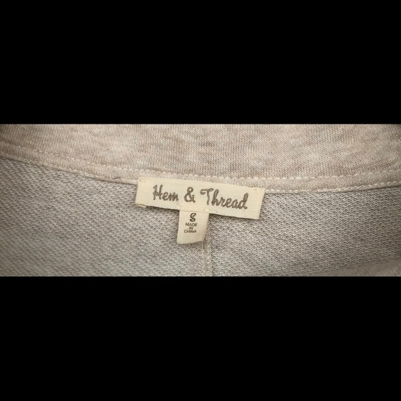 Hem & Thread net striped top back small jacket - Picture 4 of 7